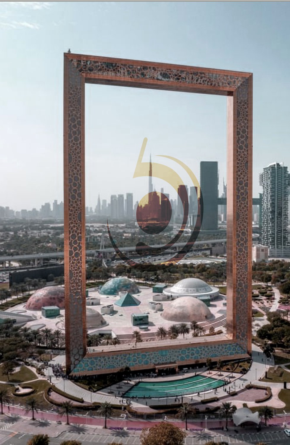 Dubai skyline framed as a symbol of clear vision